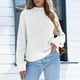 thumbnail image 5 of Suéter de cuello alto para mujer, jersey de color liso, suéter de punto de cuello alto, blusa de cuello alto para mujer, 5 of 6