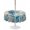 Blue, variant on Outdoor Tablecloth with Umbrella Hole for Patio/Picnic/Party/Camping, Teal Sea Turtle Waterproof Table Cloth Round Cover Washable, Coastal Summer Beach Coral Seaweed Wood (Dia 54")