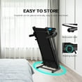 thumbnail image 5 of Foldable Treadmill, 2.5hp Motor Electric Motorized Treadmill with MP3 Speakers and Ipad/ Cup Holder, 14.5'' Wide Tread Belt, 9 MPH Max Speed, Running Machine for Home & Gym, Black, S1417, 5 of 9
