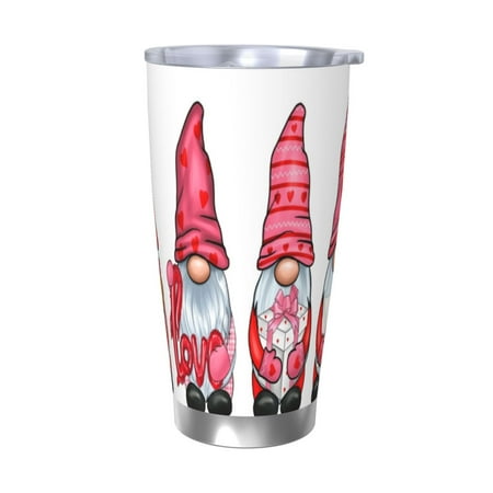 

Junzan Cute Valentine s Gnomes for 20oz Stainless Steel Insulated Car Cup with Spillproof Lid - Insulated Coffee Mug Thermal Cup-Without Straw