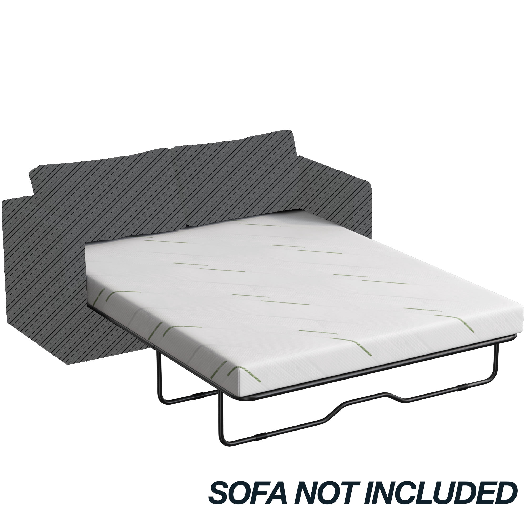 Timber Vibe Studio 4 Inch Replace Pull Out Medium Queen Size Sleeper Sofa Mattress