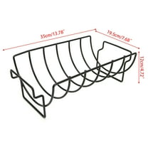 Non-Stick Metal Wire Stand BBQ Grill Steak Holder Roasting Rib Rack Kitchen Tool