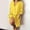 Yellow, variant on Babysbule Dresses For Women Ladies Solid Loose Double Pocket Long Sleeve Cotton And Linen Cardigan Dress