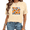 1-Apricot, variant on UNISHE Women's Flower Market California Poppy Floral Letter Graphic Short Sleeve Crew Neck Daily Casual Wear Tops