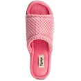 thumbnail image 4 of Floopi Women's Popcorn Slide Slipper W/Velour Insole Open Toe Slipper W/ Memory Foam, 4 of 5