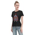 thumbnail image 4 of T-Shirt Basique à Manches Courtes pour Femmes une Pièce Jinping, 4 of 6
