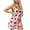 Pink, variant on Aofany Women Babydoll Lingerie Sleepwear Printing Mini Dress V Neck Nightgown Pajamas