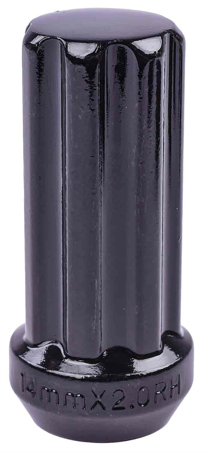 JEGS 65456 Spline Drive Lug Nuts Bulge Acorn Long Style 7Spline Closed