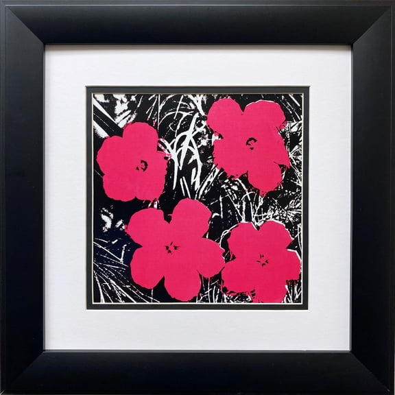 Andy Warhol "Flowers" 1964 (hot pink) CUSTOM FRAMED Pop Art Litho Generic
