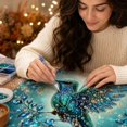 thumbnail image 4 of Hummingbird Diamond Art Kit Framed 12 Inch 5D Diamond Painting for Adults Teal Wall Decor Wall Art for Home Decor, 4 of 4