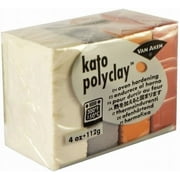 Kato Polyclay 4oz-4-Color Set (Metallic)-White, Silver, Copper, Gold