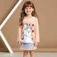 thumbnail image 2 of Bibifish Little Girls Long Sleeve Tops Casual Shirt Tops Cute Animal Print Toddler Kids Comfortable Loose Fit Tees Daily Wear Pullover Tees, 2 of 9