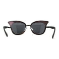 thumbnail image 4 of Womens Cat Eye Double Rim Butterfly Shape Mirror Lens Sunglasses Black Pink Black, 4 of 4