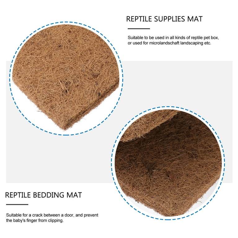 MRLESS 3pcs Reptile Carpet Mat for Pet Terrarium Liner