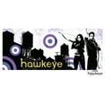 thumbnail image 2 of Men's Marvel Hawkeye Cityscape  Graphic Tee White 3X Large, 2 of 5