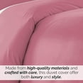 thumbnail image 6 of Neutral Solid Color 3-Piece Duvet Cover Set by Southshore Fine Linens, 6 of 9