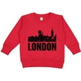 thumbnail image 2 of Inktastic London England City Skyline with Grunge Toddler Sweatshirt, 2 of 4