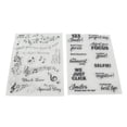 thumbnail image 2 of Sello para hacer tarjetas, 2 piezas Sello transparente Sello de silicona Sello transparente Mejore su experiencia, 2 of 12
