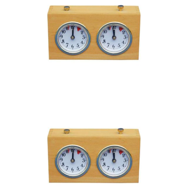 Bewildely International Chess Timer Analogue Clock Mechanical Alloy Down No Count Up Movement Needed Competition Battery Clocks 2piezas