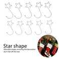 thumbnail image 4 of 120 Pcs Star Shaped Christmas Tree Hooks Stainless Steel Decoration Hangers For Easter Halloween Party, 4 of 21