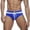 Navy, variant on Speedo Swimsuit Men Male Summer Cool Sports Color Block Zipper Fit Beach Shorts Triangle Fashion Sexy Swimming Trunks(Blue,L)