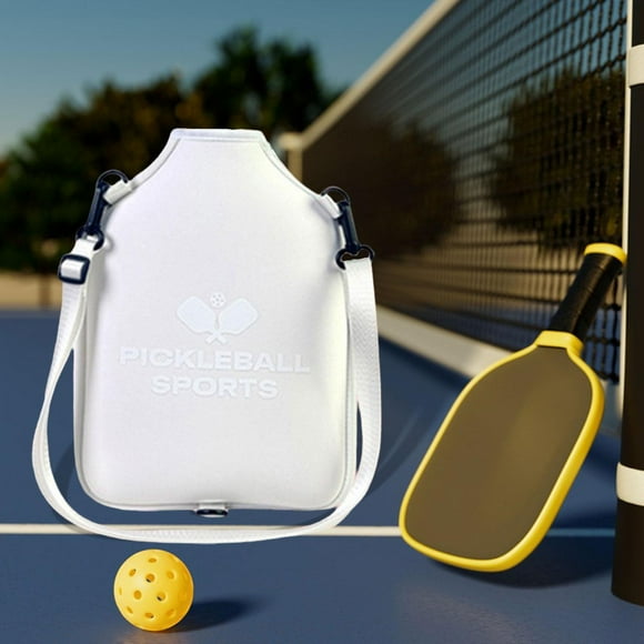 Pickleball Paddle Bag Pickleball Funda para raqueta Cierre de cremallera para hombres y mujeres Correa de hombro ajustable desmontable para exteriores
