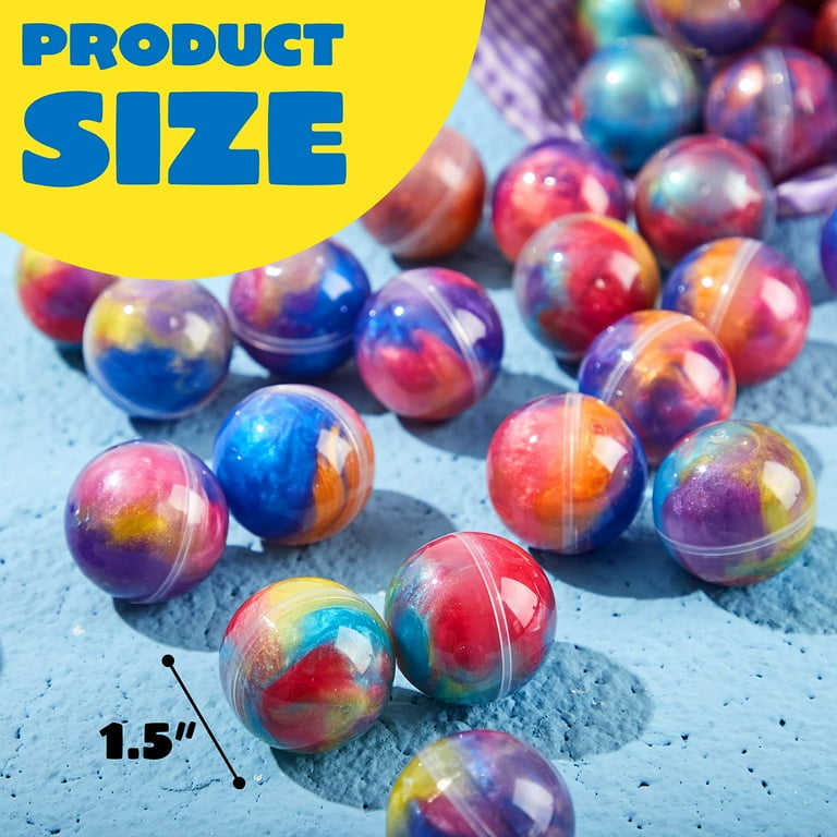 Joyfy Crystal Mud and Multicolor Galaxy Slime Balls, 24 Pieces
