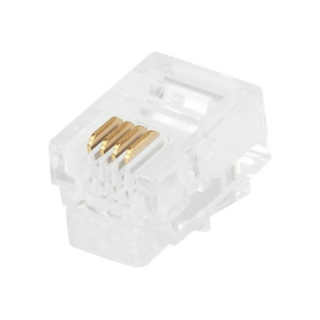 UPC: 0844660072683 | Monoprice Plug Modular RJ11 6P4C Stranded PK50 7268