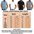 thumbnail image 2 of CVLIFE Mens Short Sleeve Shirt Solid Color Casual Loose Lapel Button Down Dress Shirt for Summer, 2 of 6