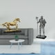 thumbnail image 2 of Escultura Figura Obra de Arte Adorno Coleccionable Estatua para Decoración de Escritorio Estantería Muebles de Sala Decoración del Hogar Caballero Fig, 2 of 8
