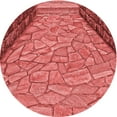 thumbnail image 1 of Ahgly Company Tapis d'Intérieur Lavables en Machine, Ronds, Rouges Transitionnels, 6' Ronds, 1 of 7