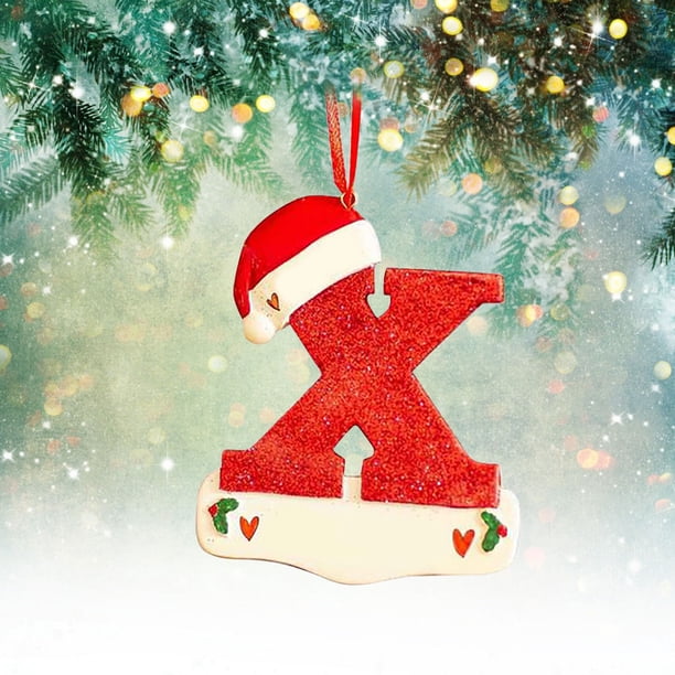 Navidad Little Red Hat Carta Colgante DIY Escribible Nombre 26 Carta Colgante Wmkox8yii gf6268