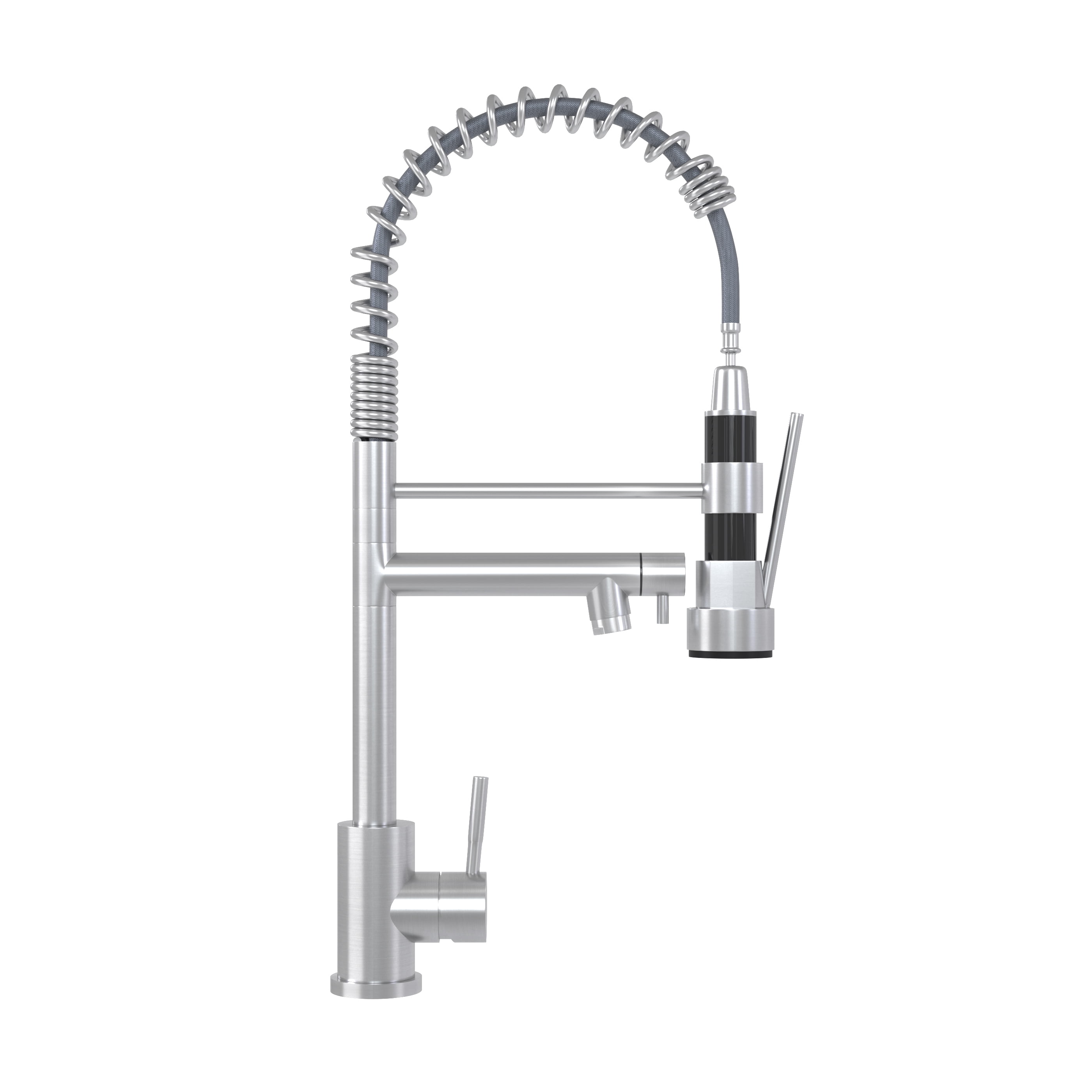 Bothwa Home KF-YQ605-BN 19-Inch Enzoh Kitchen Faucet in Brushed Nickel Finish