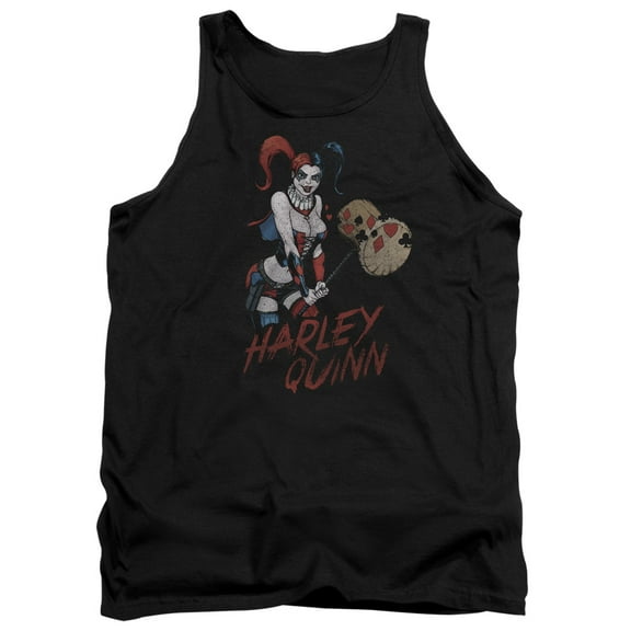 JLA Justice League Harley Hammer Adult Tank Top Black