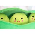 thumbnail image 4 of 1 pieza de juguete de peluche en forma de vaina de guisante, linda almohada para dormir con forma de guisante, regalo creativo para vacaciones, se puede limpiar, desarmar, muñeco de planta relleno, 4 of 5