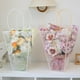 thumbnail image 2 of Xiao Hua 10 bolsas transparentes con asas para ramos de flores, cajas de regalo florales transparentes, bolsas de mano para el Día de la Madre, bodas y cumpleaños (negras)., 2 of 4