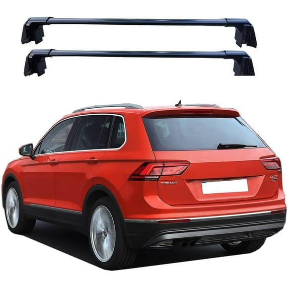ROKIOTOEX  Coyote Roof Rack Crossbars for 2009-2017 Tiguan Black Crossbars