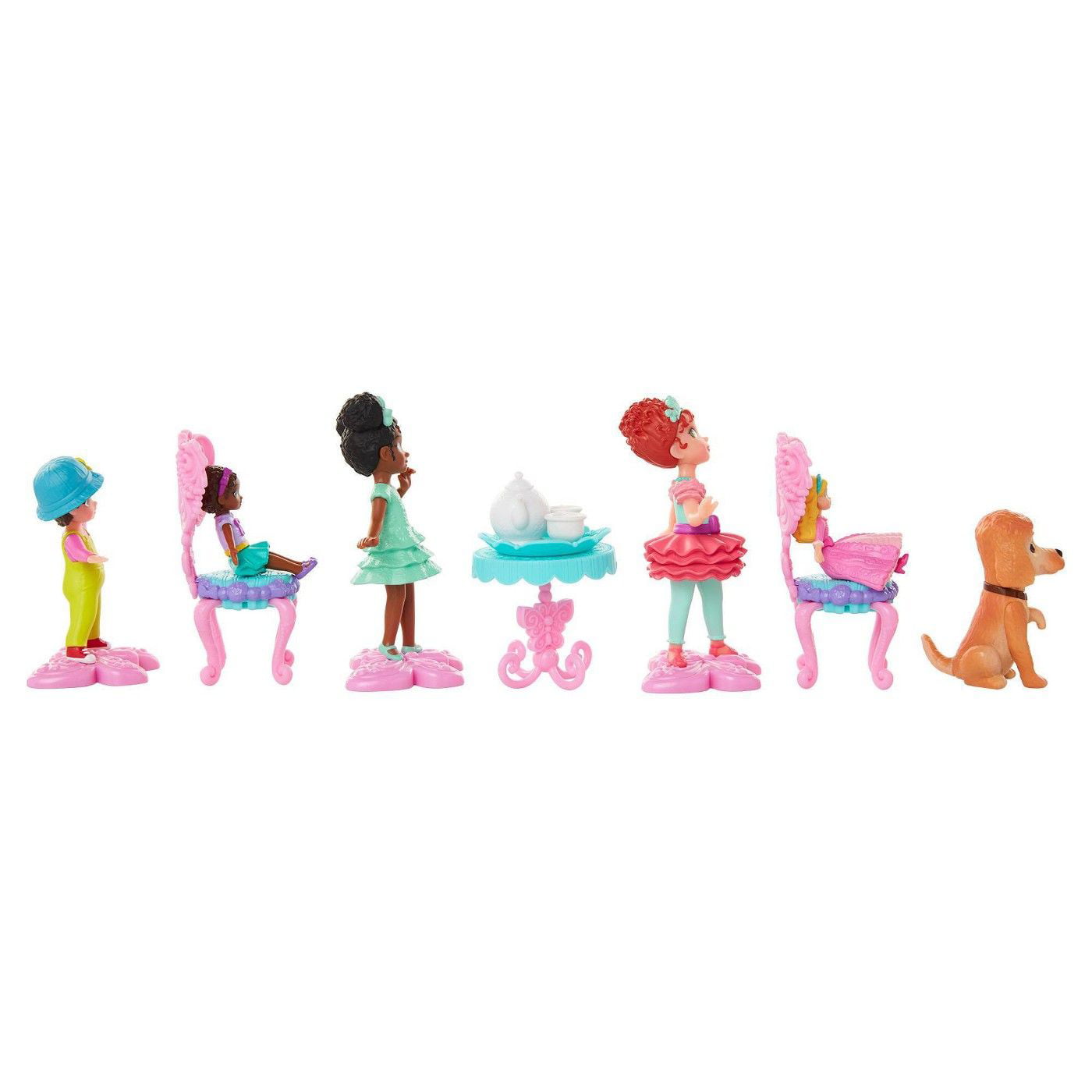 Disney Fancy Nancy Tea Party Collectible Figurine Set New! 