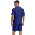 thumbnail image 2 of vastwit Mens Solid Rompers Jumpsuits Zipper Front Shorts Coverall Tracksuits with Pockets Royal Blue L, 2 of 7