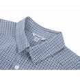 thumbnail image 3 of Bienzoe Boy's Cotton Plaid Button Down Short Sleeve Shirt Olives 11/12, 3 of 8