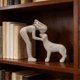 thumbnail image 5 of CaiYueKe Woman and Dog Statue Resin Figurine Home Decor Pet Lover Gift Memorial Keepsake for Shelf Desk Mantel Comforting Sculpture Bond Between Human and Pet, 5 of 7