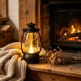 thumbnail image 6 of LED Vintage Lantern Night Light Electronic Candle Lamp Flickering Flameless Light Portable Hanging Lantern for Halloween Christmas Wedding Party Tabletop Home Decor Ambient Lighting Display, 6 of 7