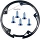 thumbnail image 4 of Greeniant Cubierta ligera del juego de bielas de 6 piezas para bicicleta eléctrica, buena protección garantizada, juego de bielas de bicicleta Ciclismo, 4 of 6