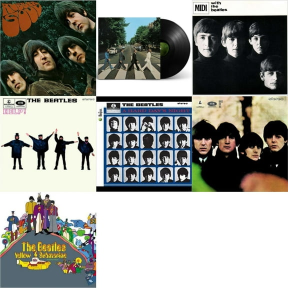 Rubber Soul & Abbey Road Anniversary & With The Beatles & Help & Hard Day's Night & Beatles For Sale & Yellow Submarine [LP Vinyl Bundle]