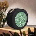 thumbnail image 6 of Yiaed Leopard print St. Patrick's Day Print Travel Jewelry Case Bridesmaid Gift Boxes Jewelry Travel Organizer Small Round Jewelry Box Mini Storage-Black, 6 of 7