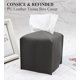 thumbnail image 2 of Cubierta de caja de pañuelos, soporte cuadrado decorativo de cuero de PU para caja de pañuelos, dispensador de organizador de papel facial moderno para baño, encimera de tocador,, 2 of 5
