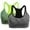 F, variant on Sport Bras for Women High Yoga Running Seamless Gym Tank Top Fitness Vest 2 Pack - Comfort and Support 2PCS M,XL