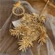 thumbnail image 3 of Plantas artificiales de la serie Gold, hojas, suministros para bodas, materiales para arreglos florales, ramos de flores falsos, accesorios de decoración para el hogar de Navidad, 3 of 5