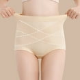 thumbnail image 6 of Women's Briefs Underwear Women Boy Shorts Seams All Previous Light Lace Panties for Women Underwear Seamless Waist Trainer for Postpartum Lifter Panties Pack Variety plus Size Beige M, 6 of 6