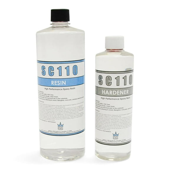 UV Resistant Marine Grade EPOXY Resin * Clear * Non-Toxic * Boat * BAR TOP * Table TOP * Fiberglass * Wood * Laminating (48 OZ Kit)